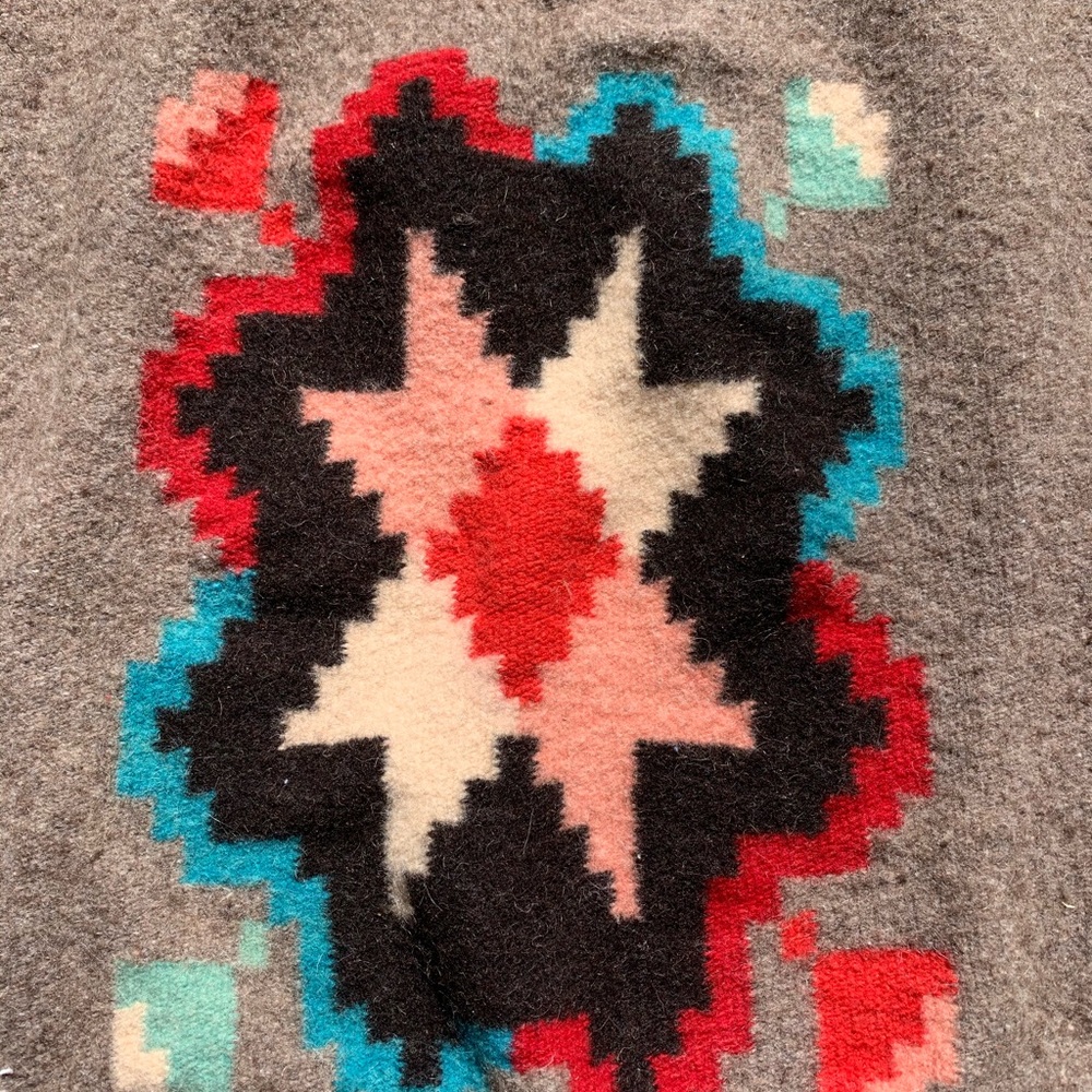 Vintage hand woven Mexican Blanket - Picture 7 of 7